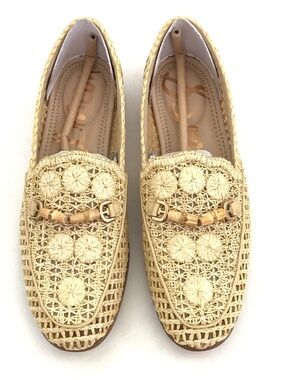 SAM EDELMAN Lowell Raffia Loafers Woman’s Size 6.5 NWT